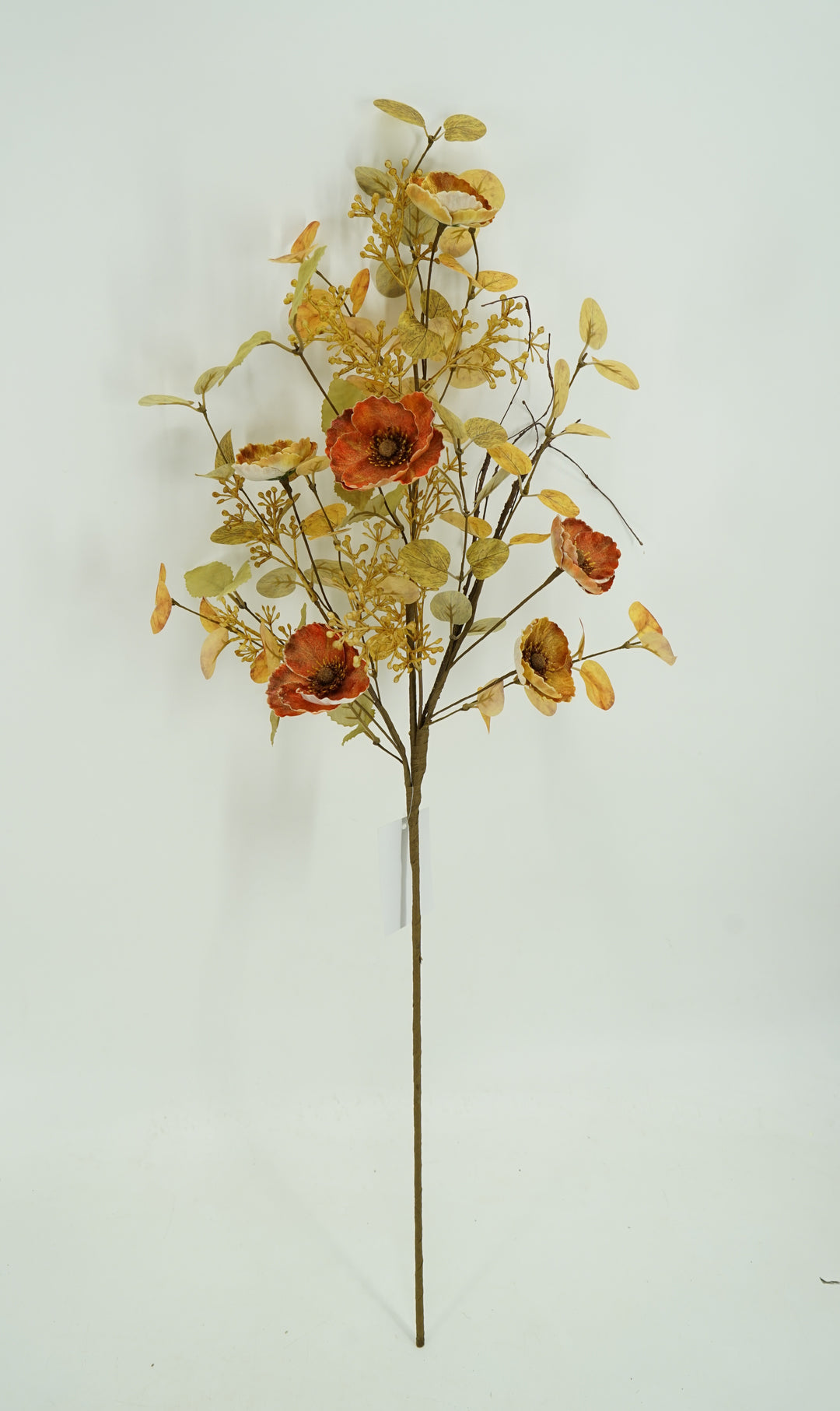 Artificial Mixed Poppy Spray - 32"