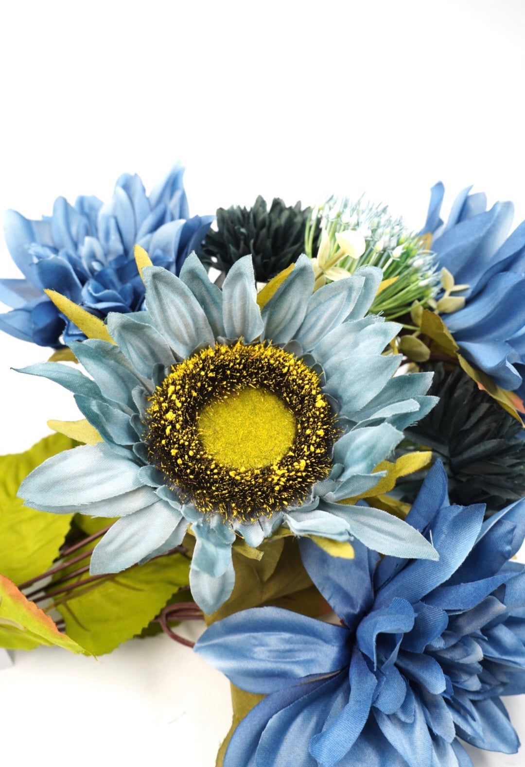 Blue Mixed Dahlia Sunflower