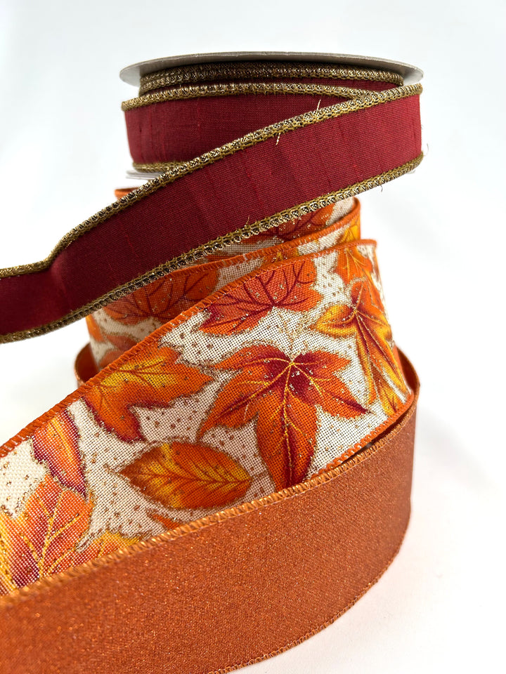 DIY Bow Making Bundle - Maple Leaves