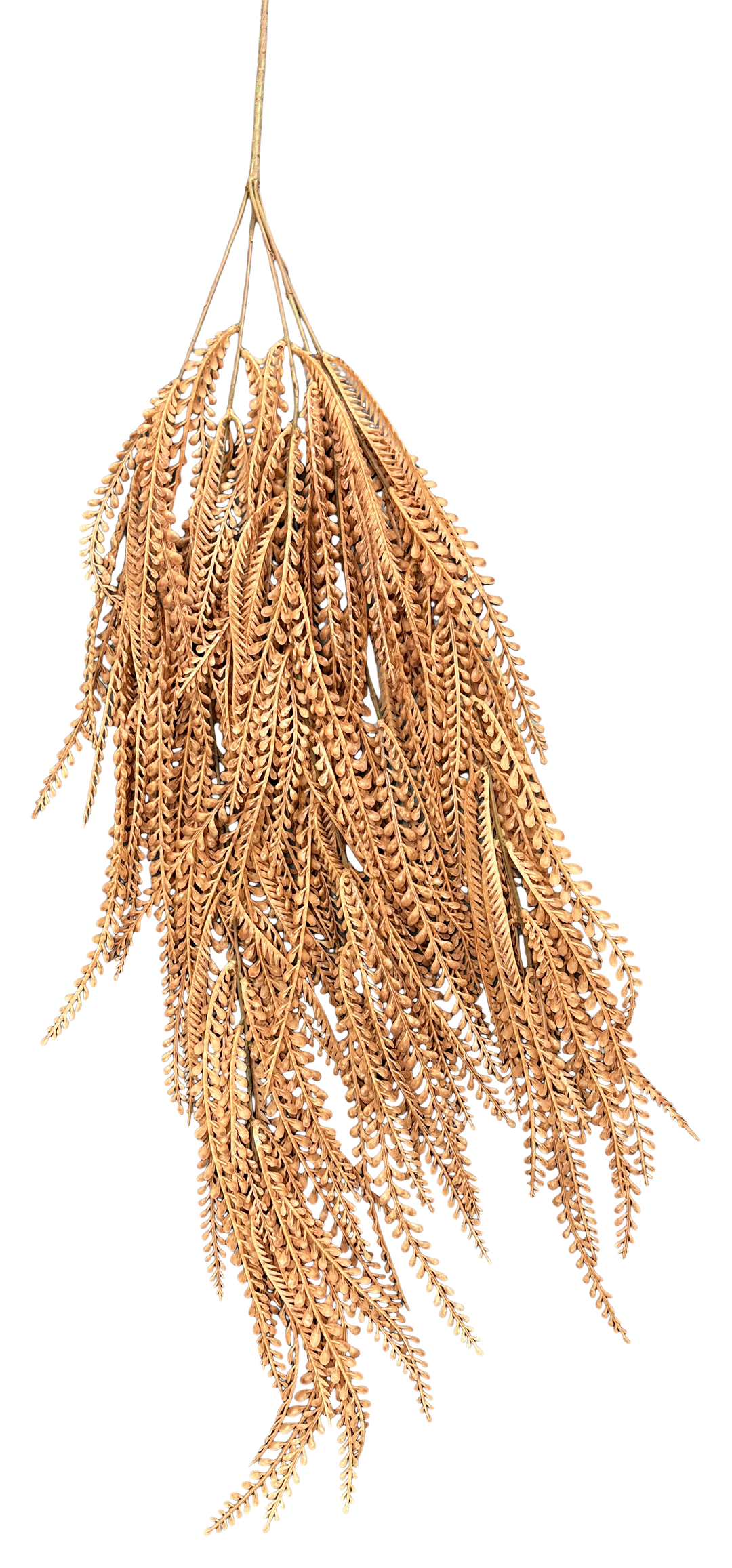 Artificial Tan Leaves Hanging Bush - 36"