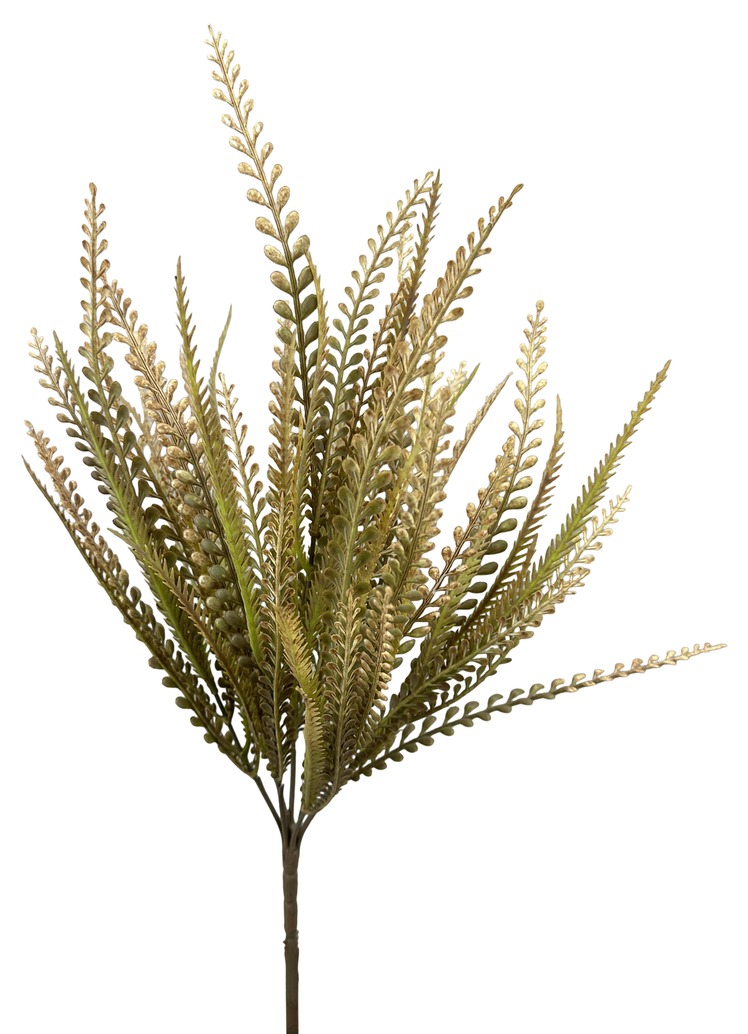 Artificial Beige & Brown Leaves Bush - 20"