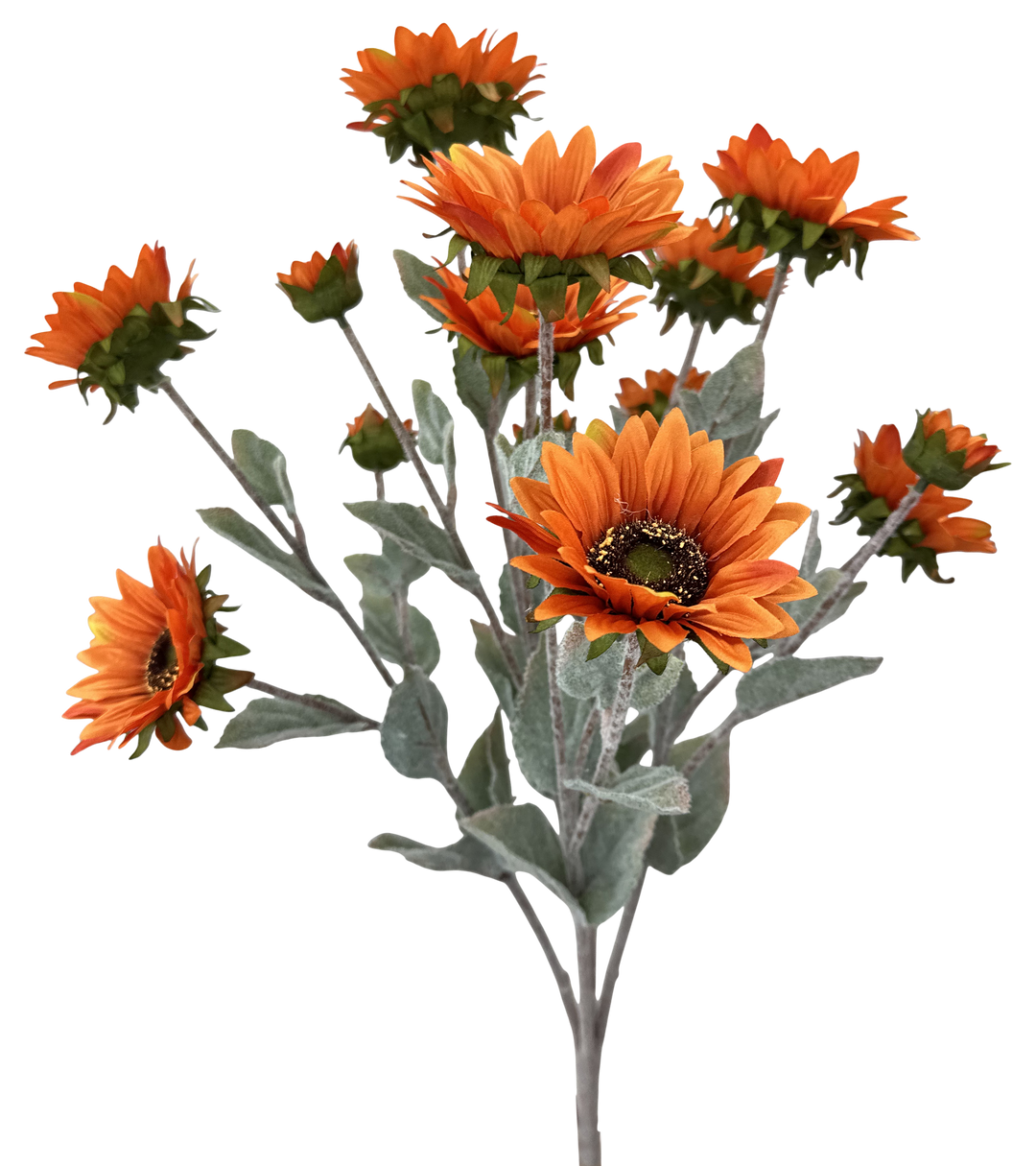 Artificial, Rust, Sunflower Bush - 24"