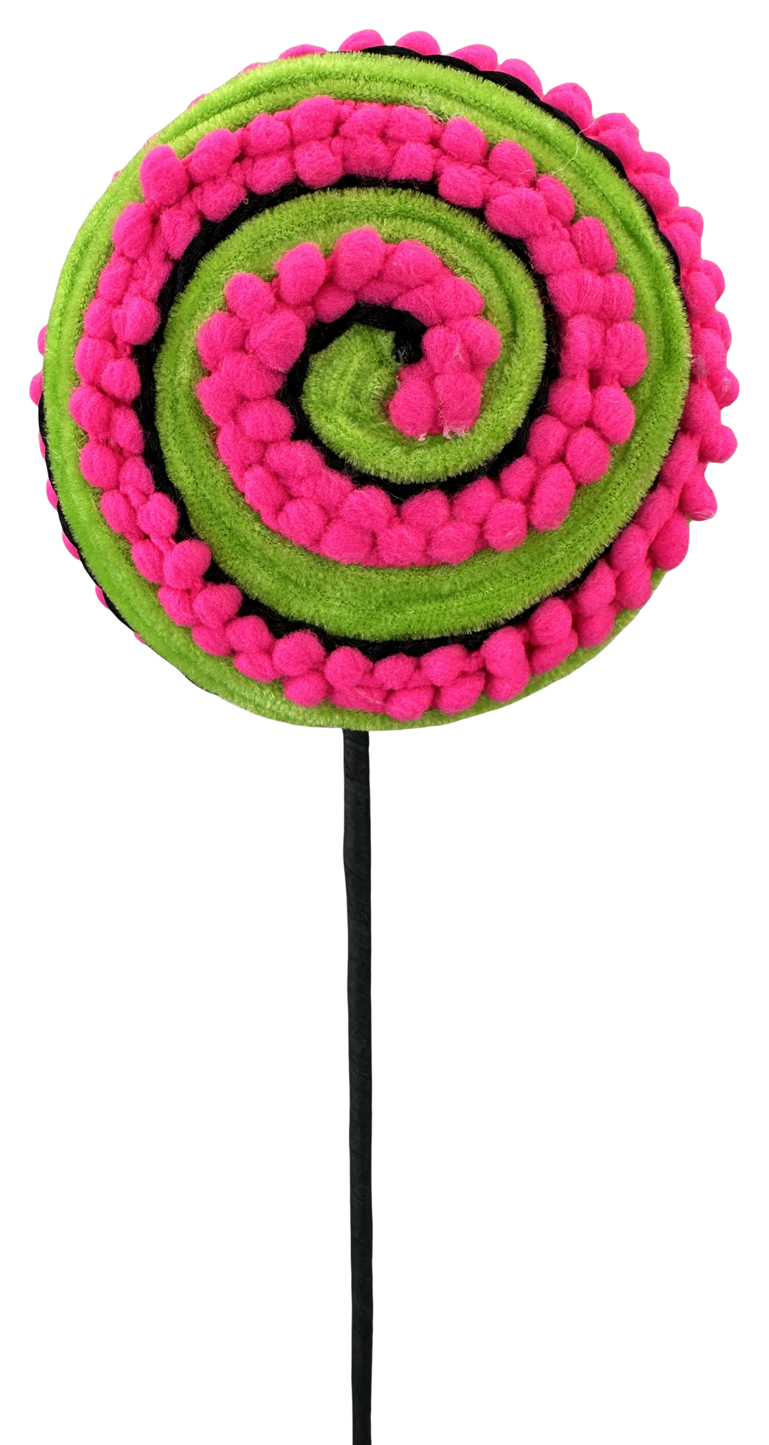 Artificial Hot Pink Lollipop Pick - 16"