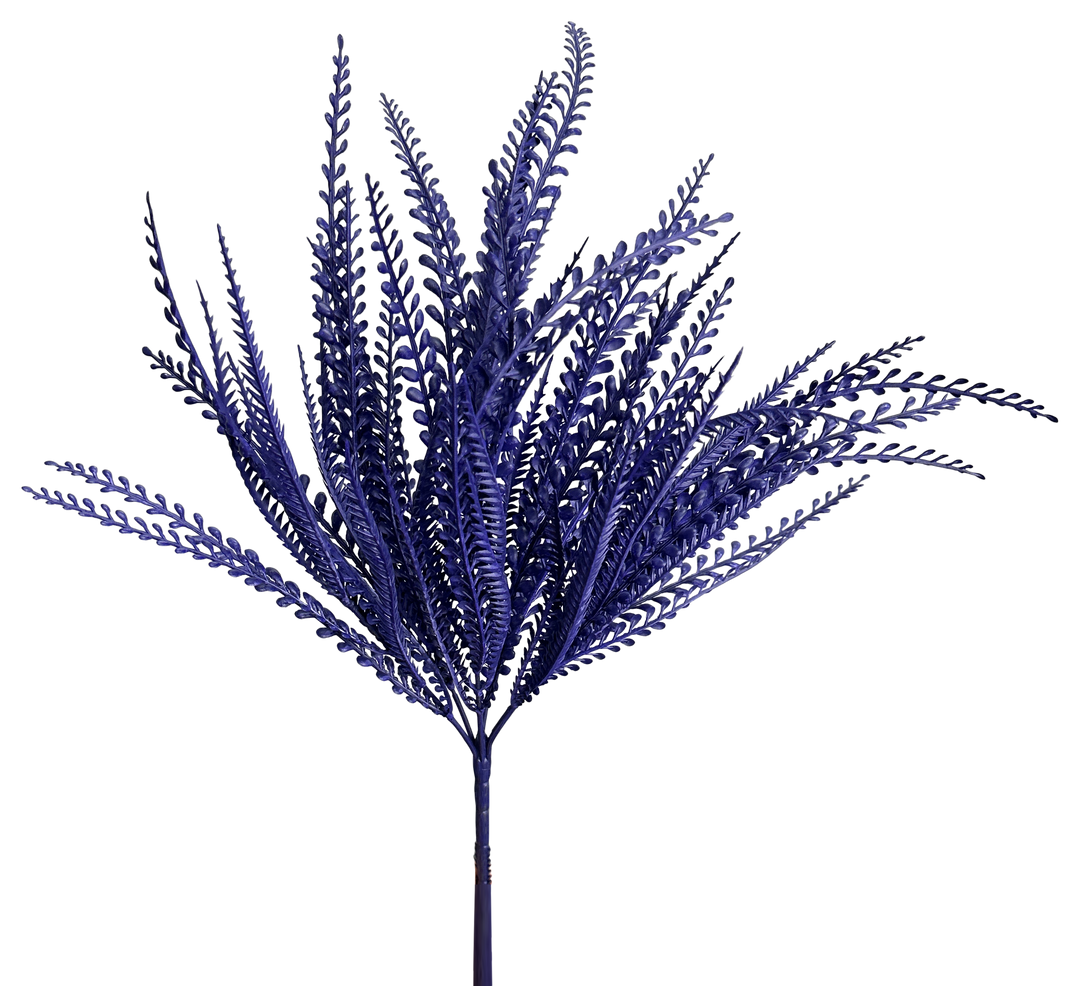 Artificial Purple Leaves Bush - 19"