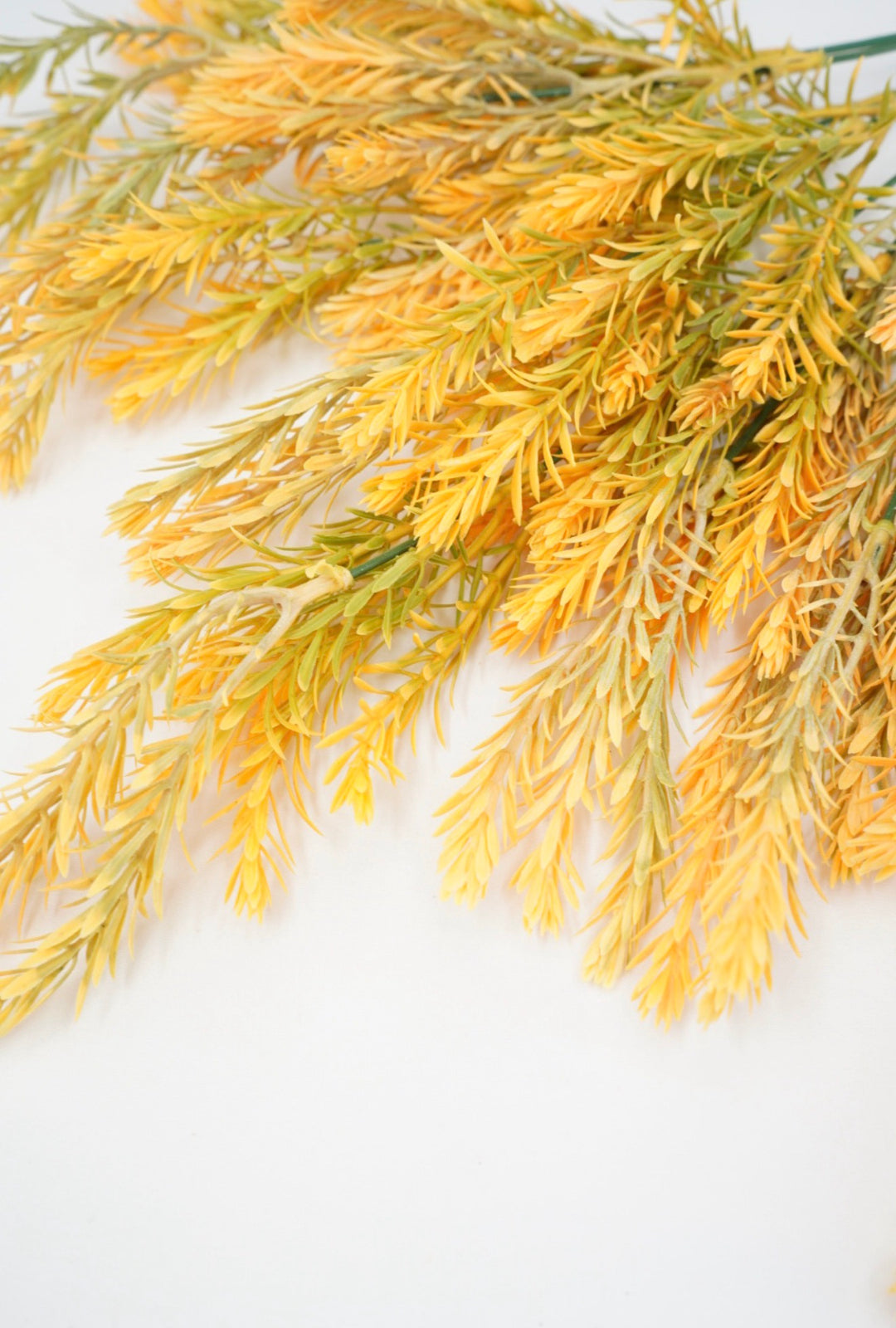 Artificial Greenery bush - yellow orange tips