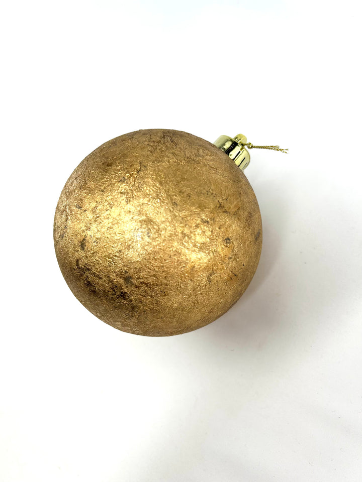Gold Textures Ball Ornament - 5"