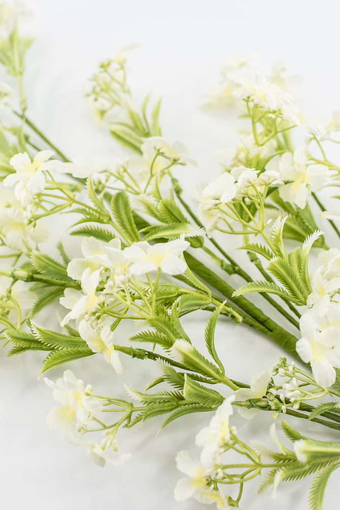 Cream Waxflower Spray - 30"