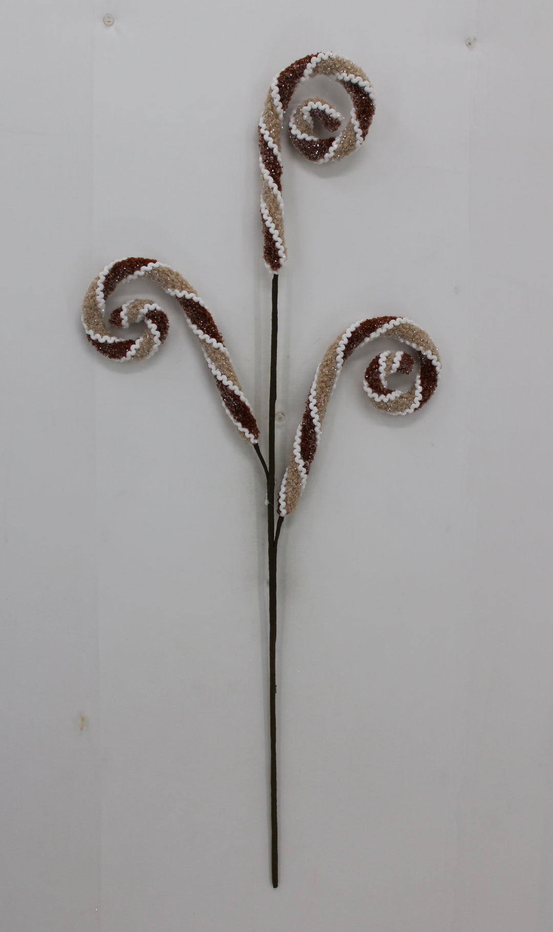 Artificial Jute Chenille Curly Spray - 28"
