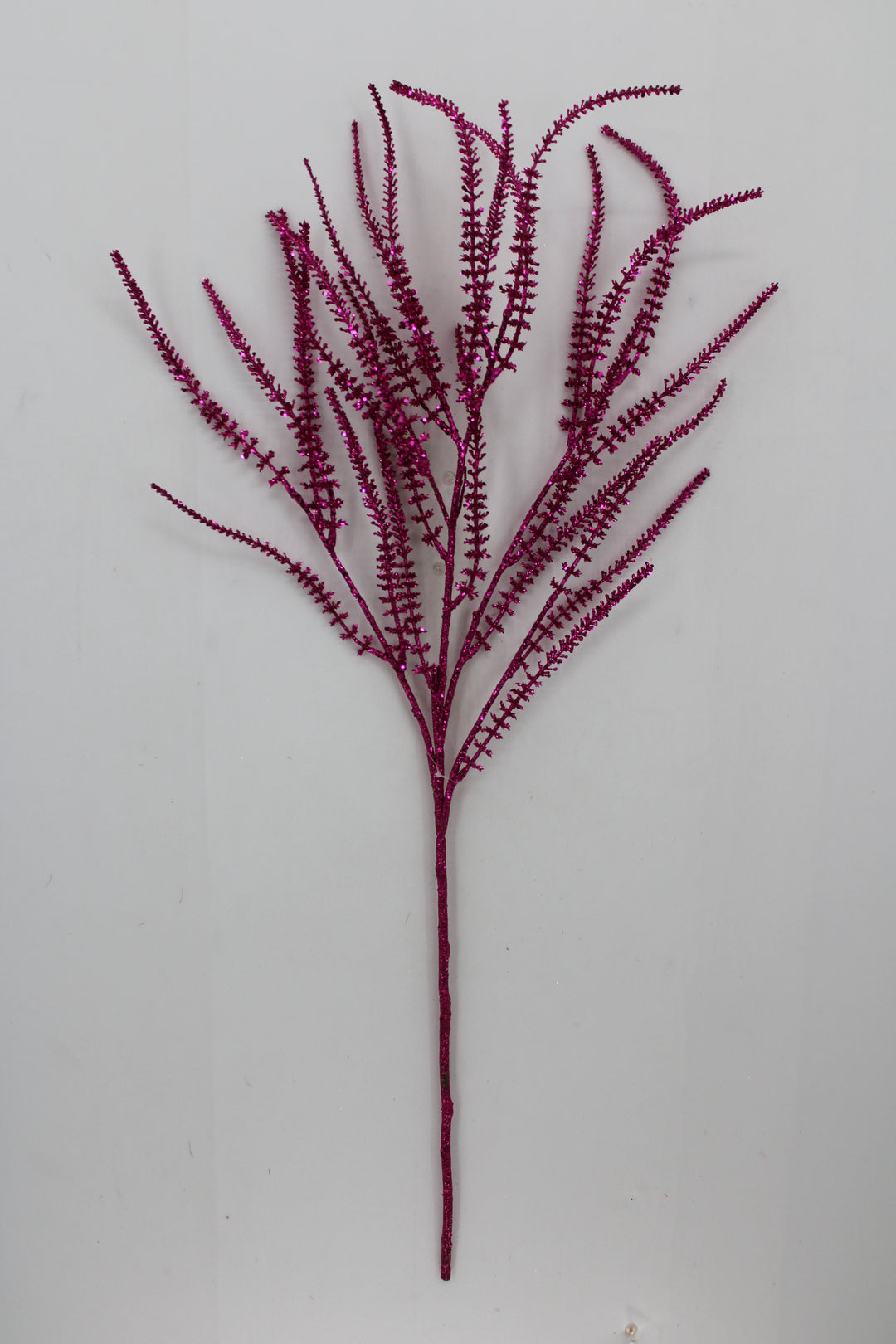 Artificial, Fuchsia Glitter Spray - 37"