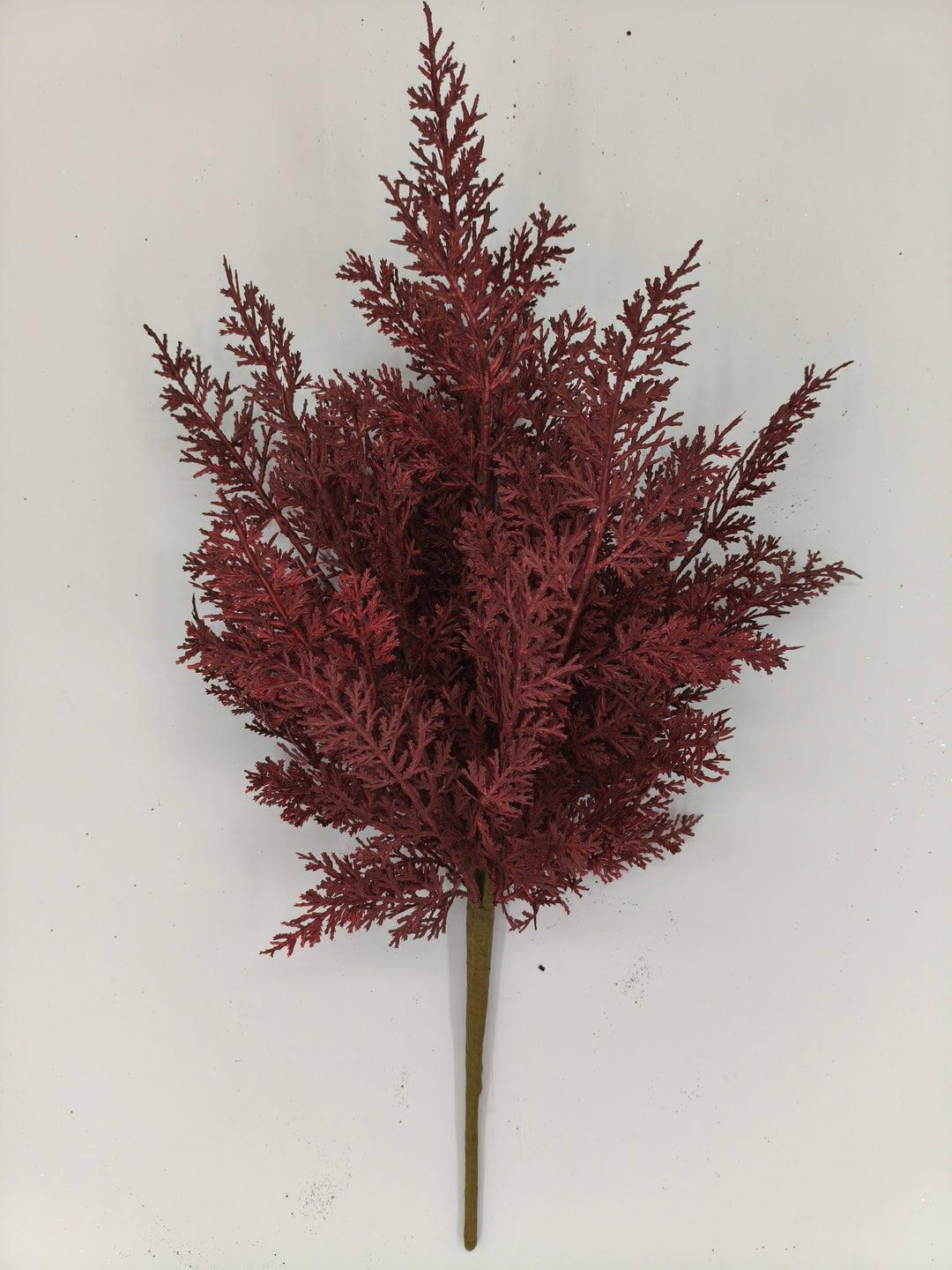 Artificial, Burgundy, Cedar Bush - 22"