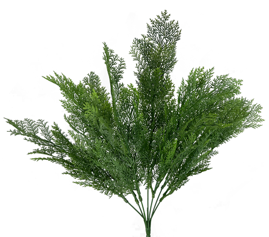 Artificial Green Cypress Bush - 21"