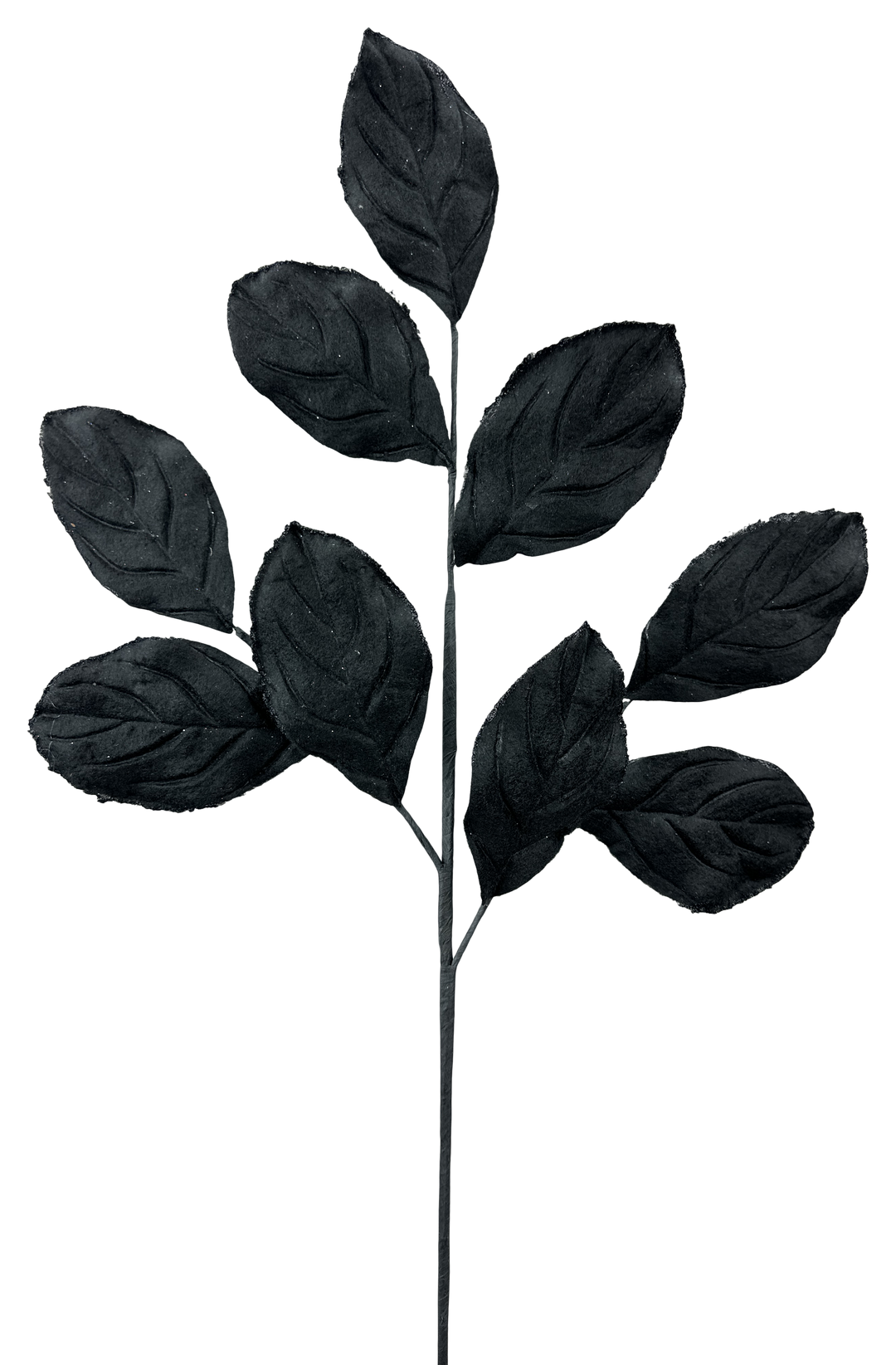 Artificial Black Velvet Magnolia Leaves Spray - 30"