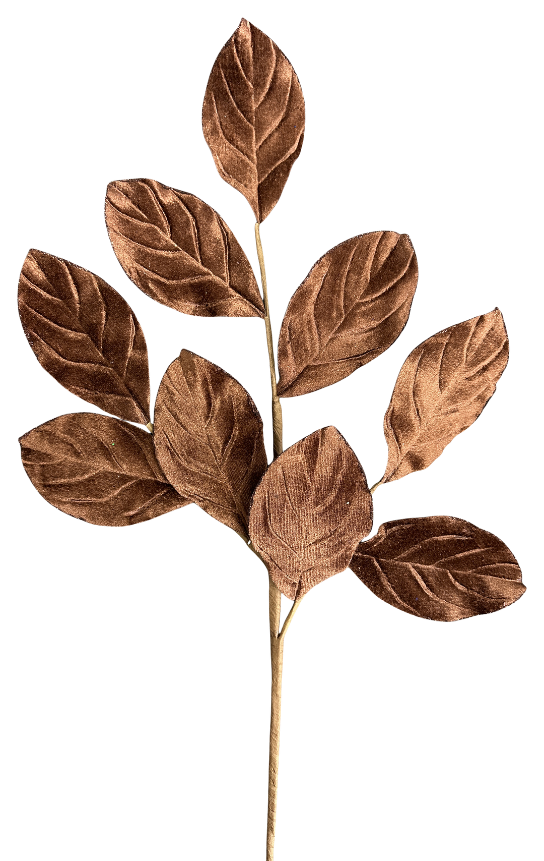 Artificial Chocolate Velvet Magnolia Leaves Spray - 30"