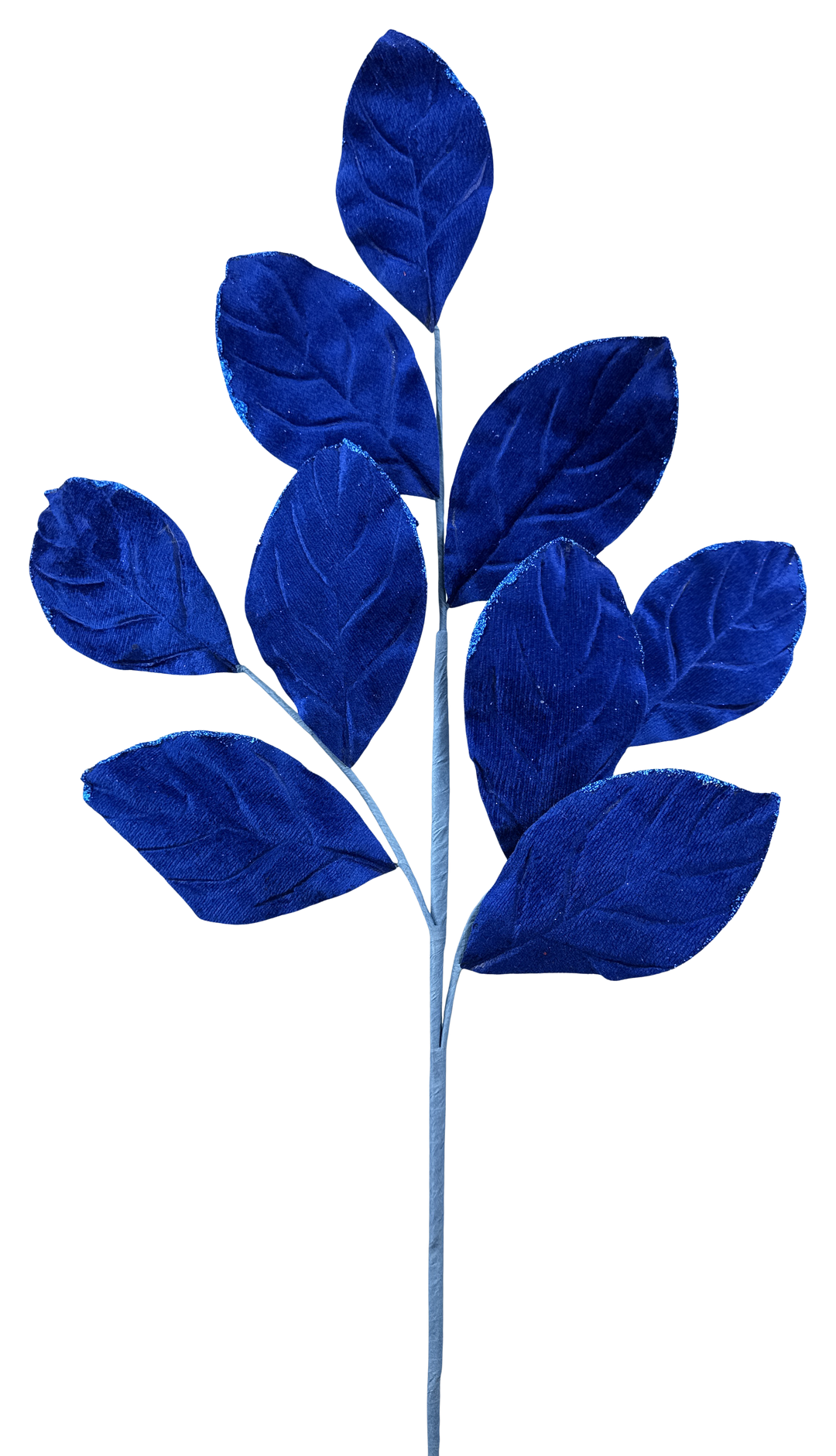 Artificial Sapphire Velvet Magnolia Leaves Spray - 30"
