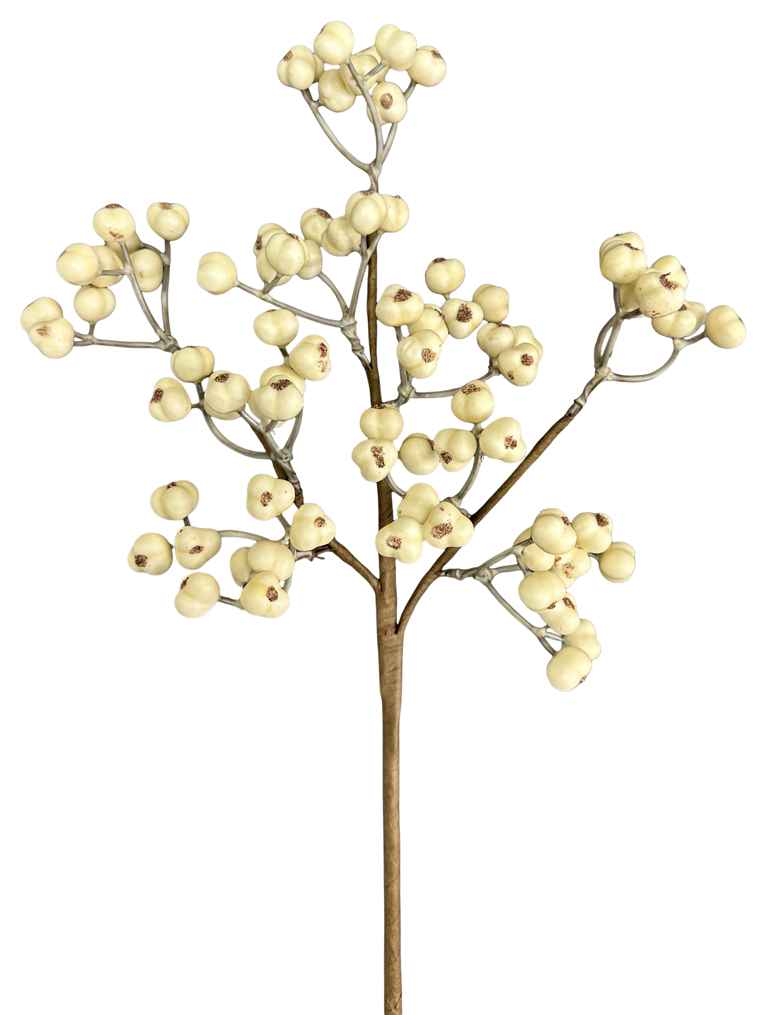 Artificial Cream Berry Pick - 16"