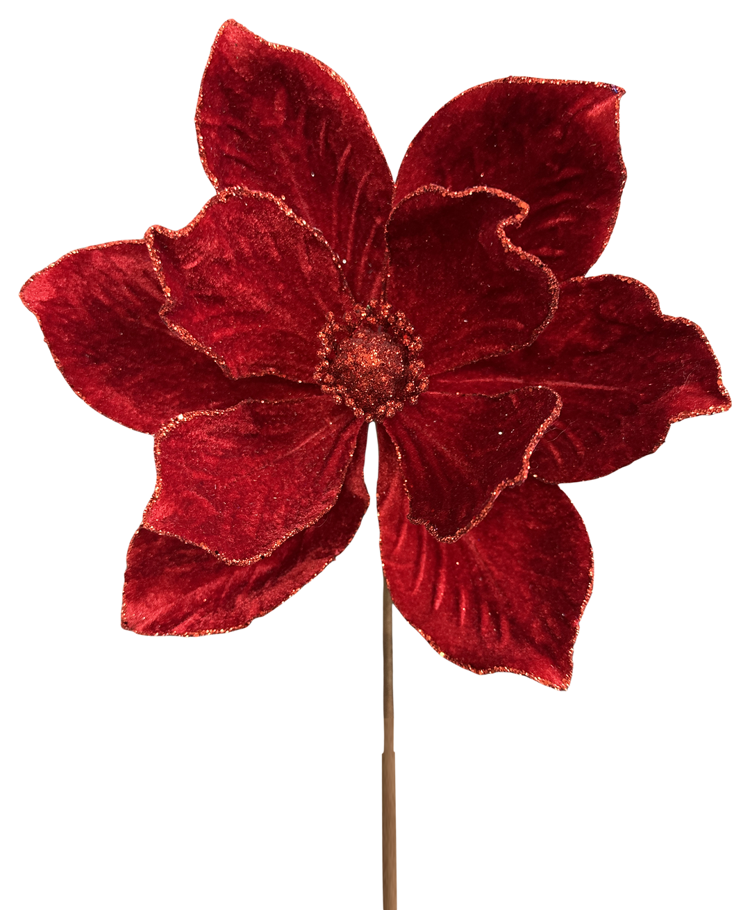 Artificial Red Magnolia Stem - 8"