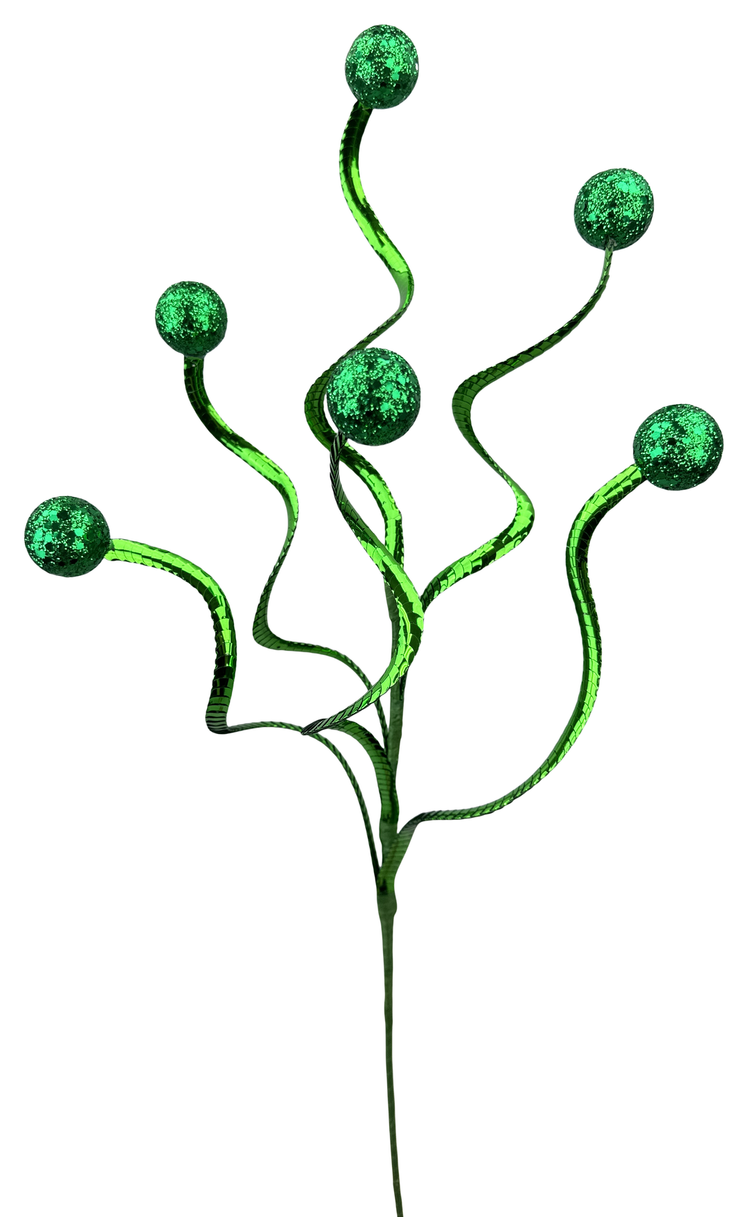 Artificial Green Ball Spring Spray - 25"