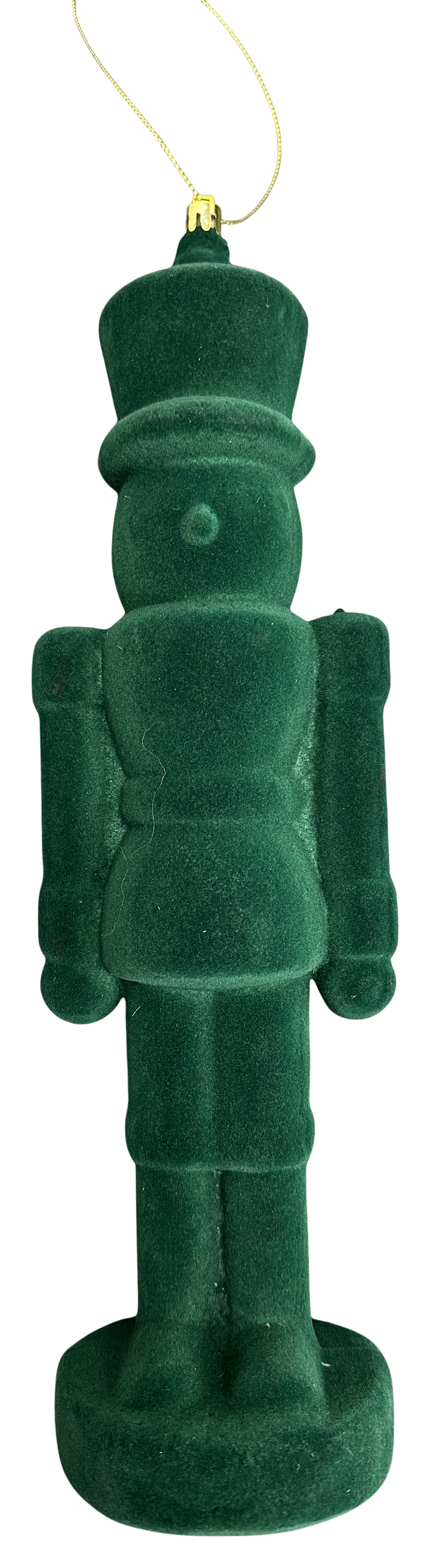 Green, Flocked Nutcracker Ornament - 13"