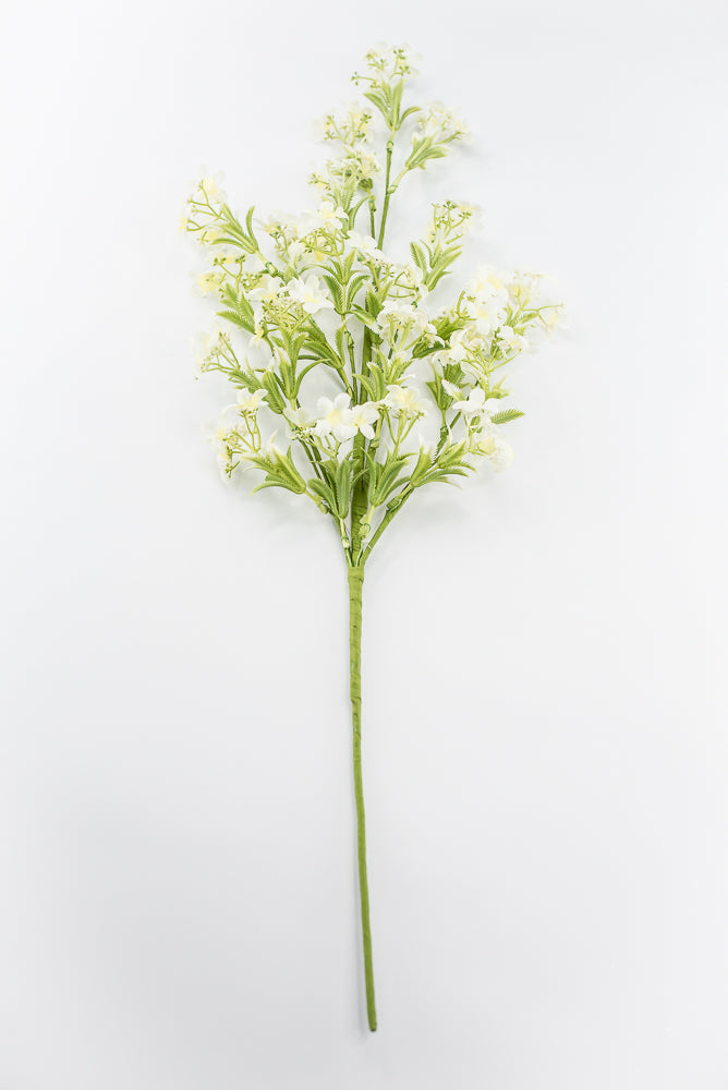 Cream Waxflower Spray - 30"