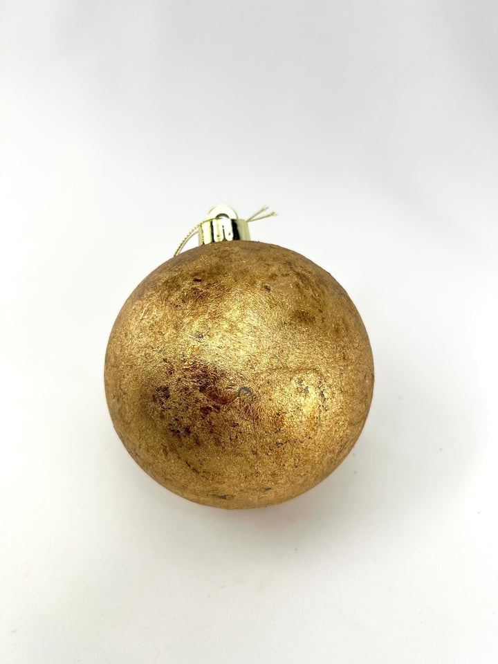 Gold Textures Ball Ornament - 5"