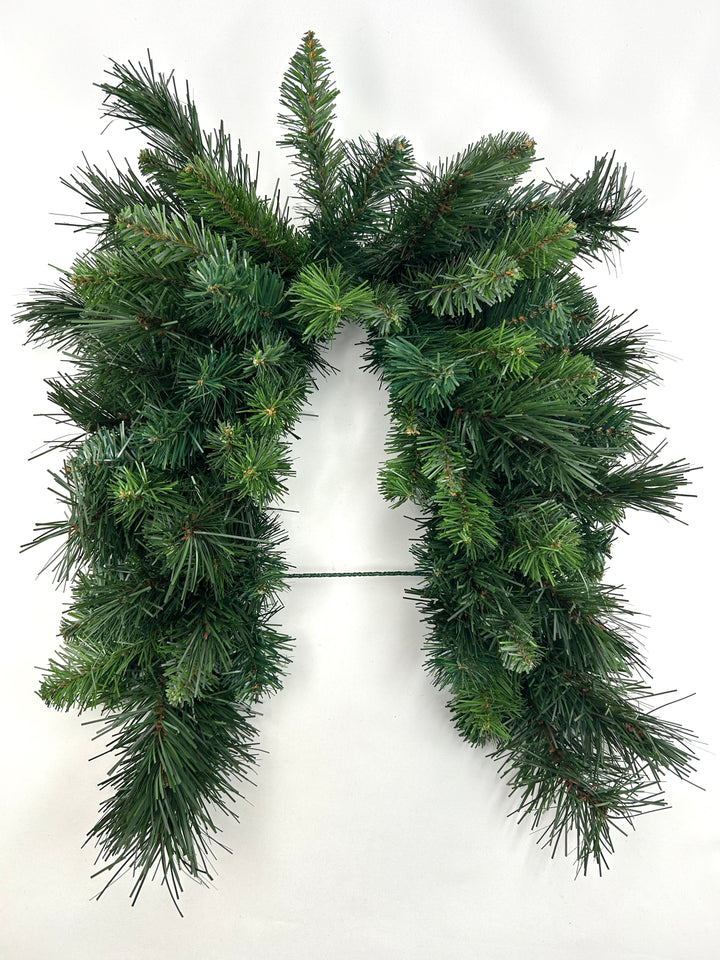 Green Deluxe Evergreen Mailbox Pine Swag - 36"