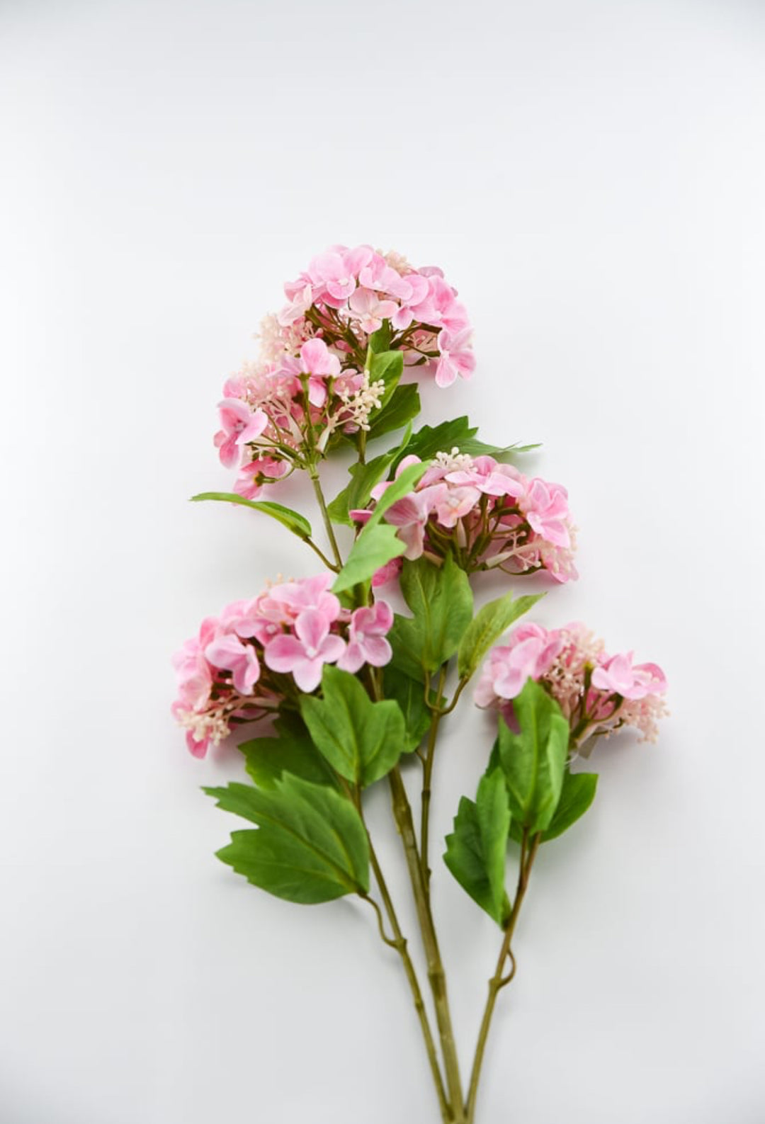 Real touch, snowball hydrangea spray - pink