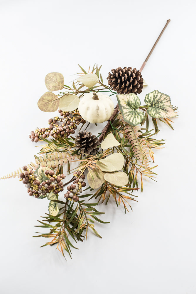 Fall mixed foliage & pumpkin spray