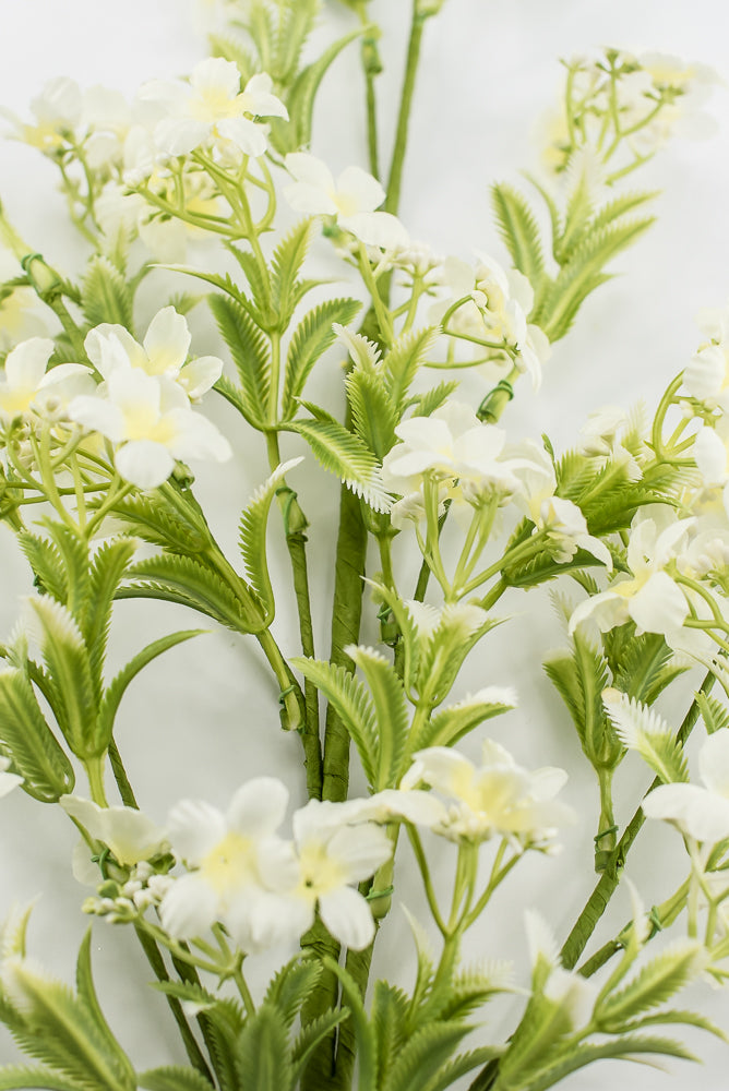 Cream Waxflower Spray - 30"