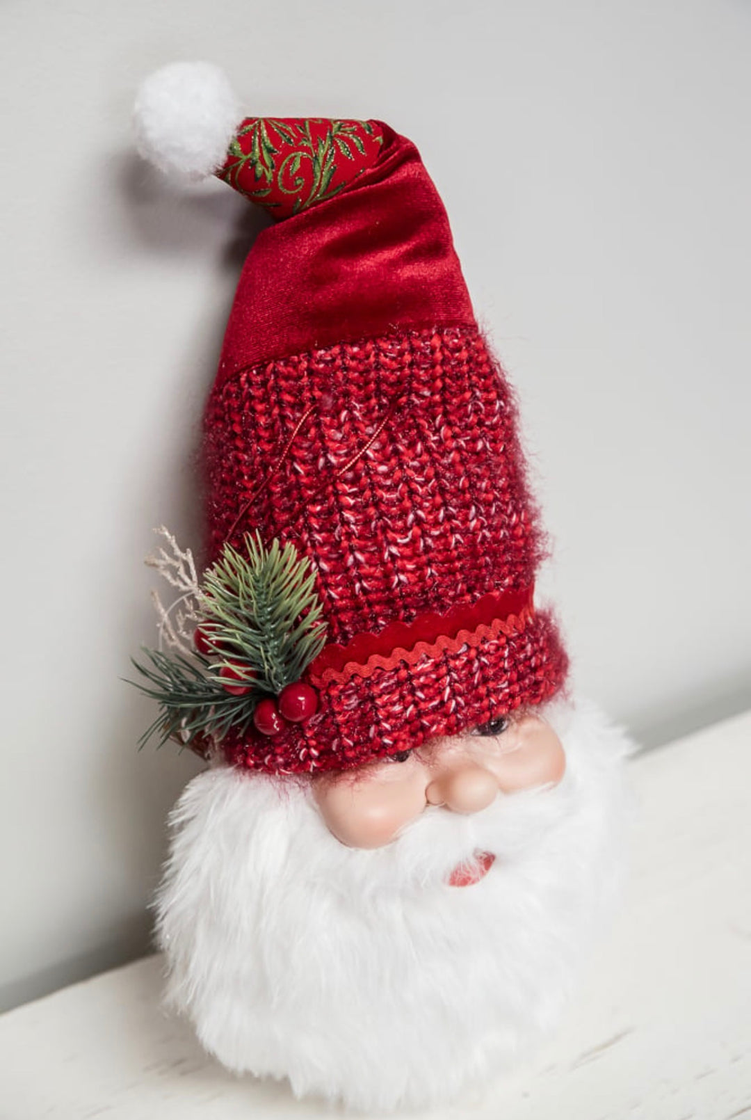 Red Santa Face Ornament - 20"