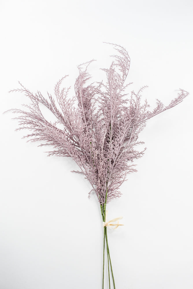 Artificial, Tail Fern Spray Bundle - Dusty Lavender