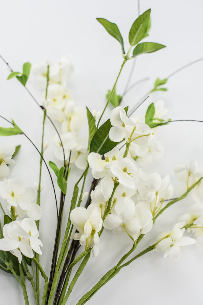Cream Flower Sprout Pick - 18"
