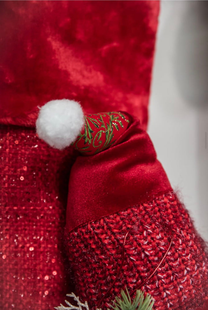 Red Santa Face Ornament - 20"