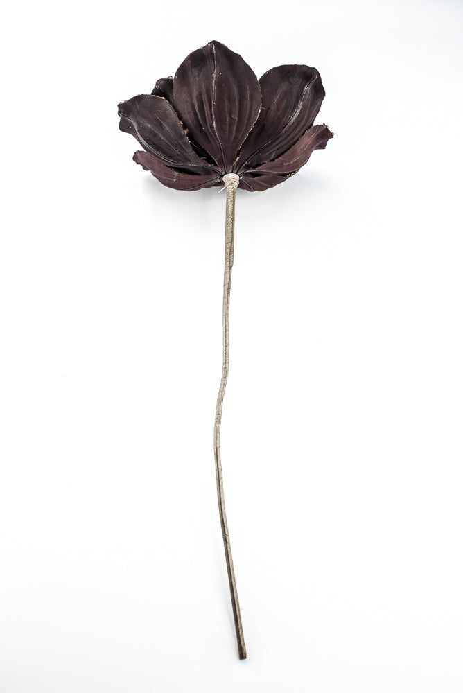 Farrisilk Artificial Chocolate Victorian Magnolia Stem