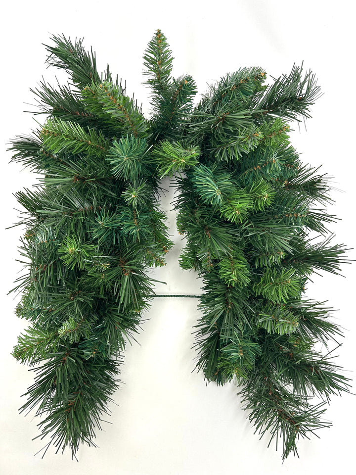 Green Deluxe Evergreen Mailbox Pine Swag - 36"