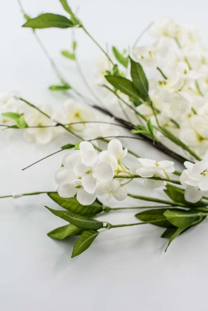 Cream Flower Sprout Pick - 18"