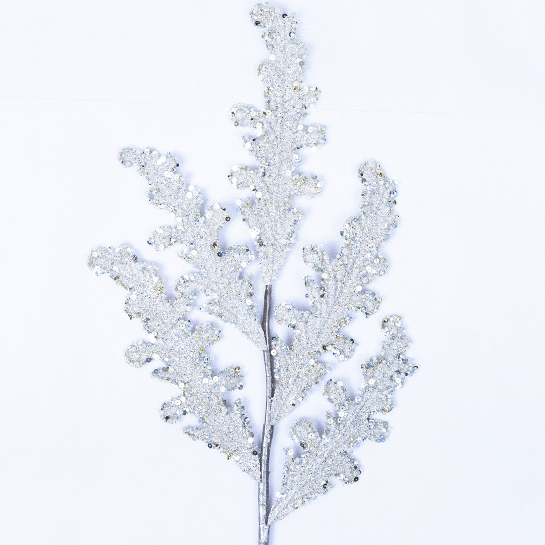 Farrisilk Artificial Platinum Crystal Acanthus - 28"