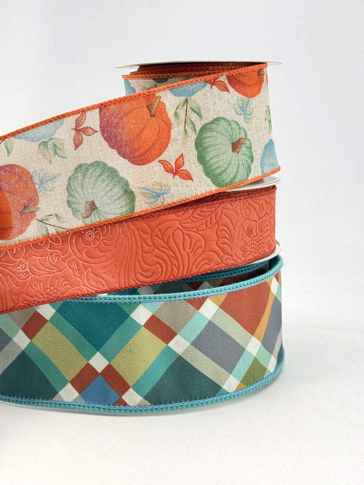 Teal Pumpkin Bow Bundle x 3 Ribbons