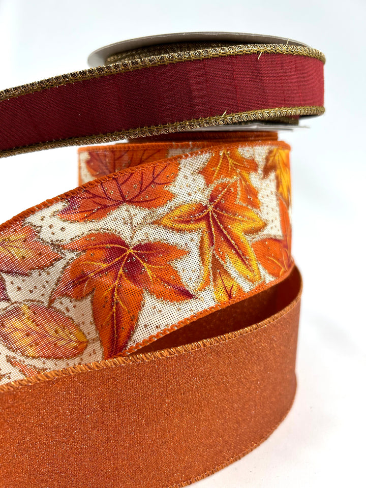 DIY Bow Making Bundle - Maple Leaves