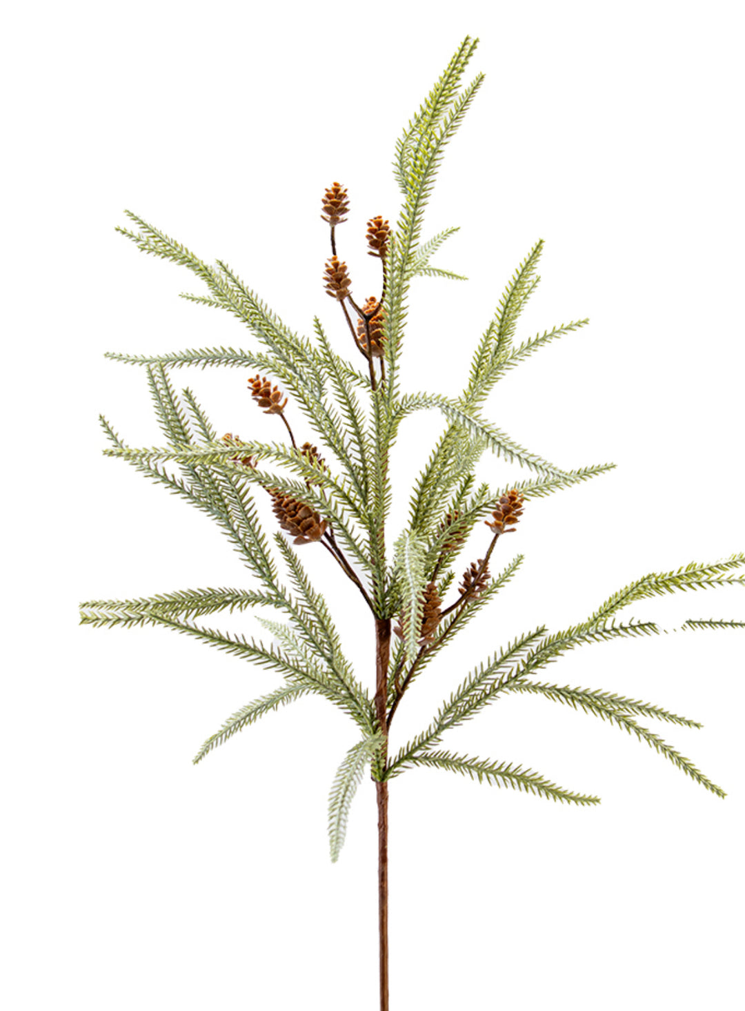 Artificial, Light Green, Cypress Pine Cone Branch - 31"