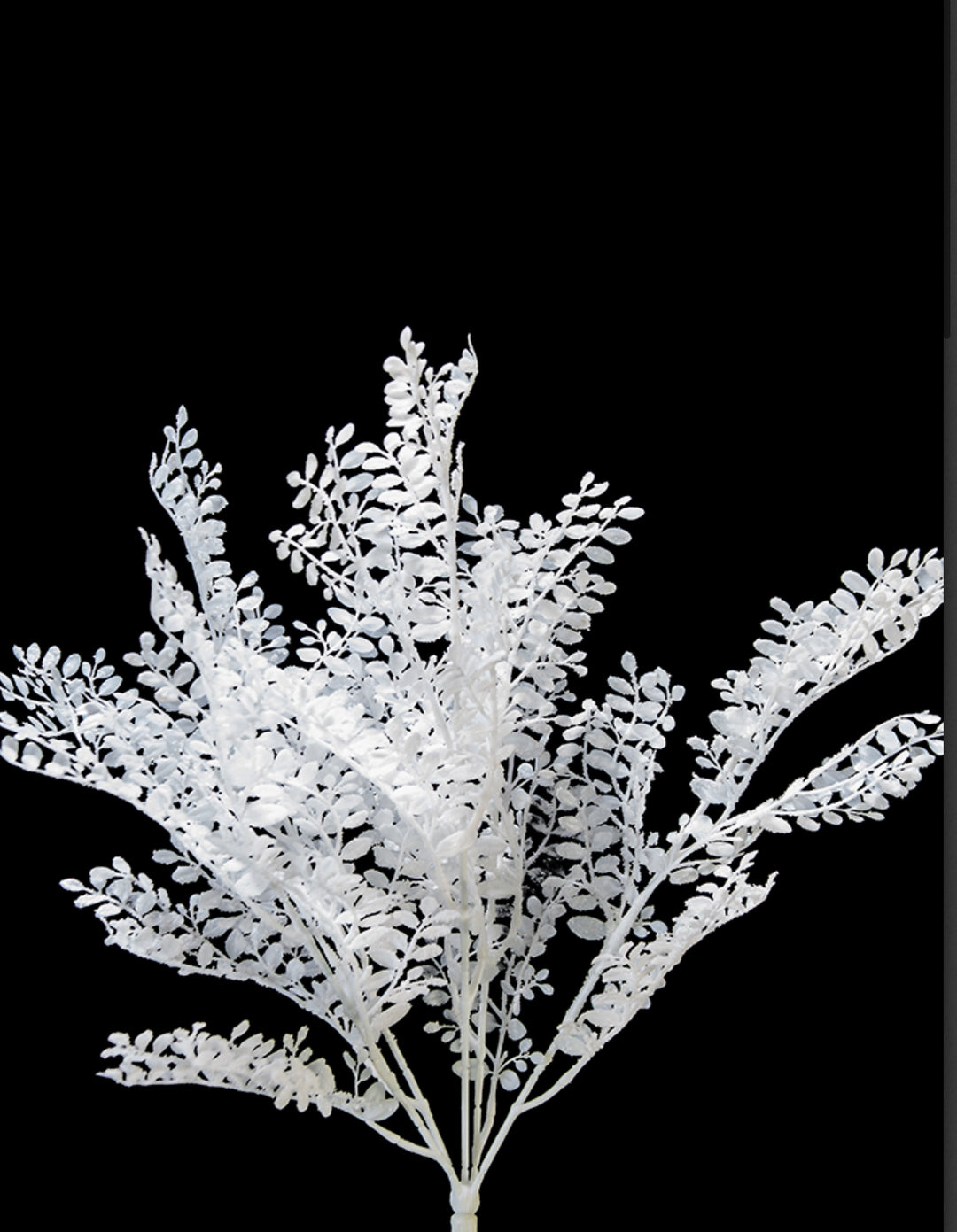 Artificial, Frosted White Willow Bush - 21"