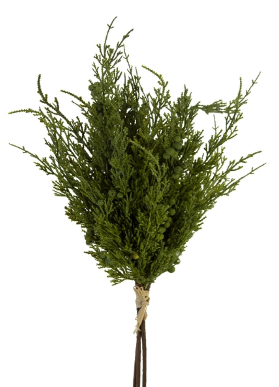 Artificial, Green, Cedar Berry Bundle - 22"