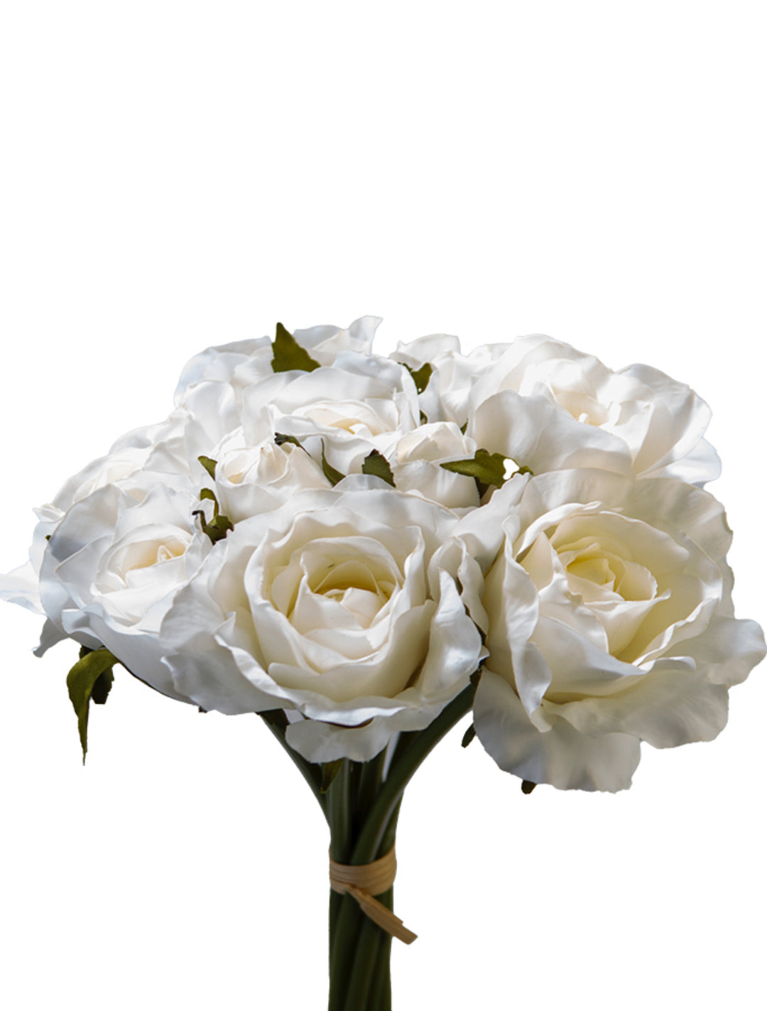 Artificial, Cream, Rose Bundle - 13"