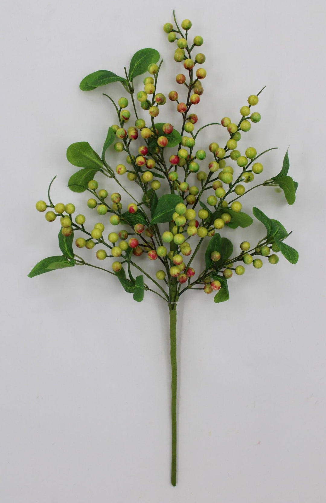 Artificial, Green And Orange Berries Spray