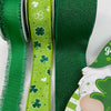 St Patrick’s day bow bundle x 4 wired ribbons PLUS 1 sign