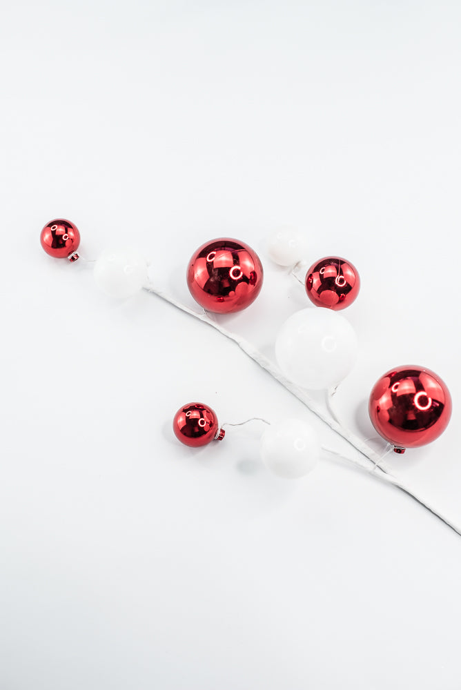 White And Red Mercury Ball Spray