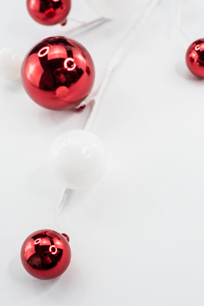 White And Red Mercury Ball Spray