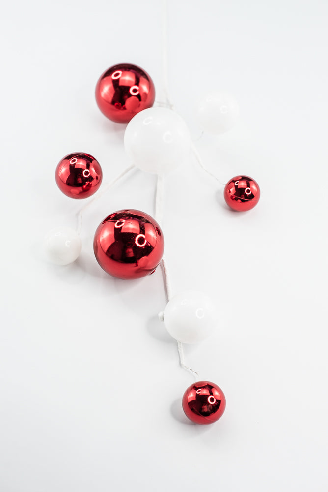 White And Red Mercury Ball Spray