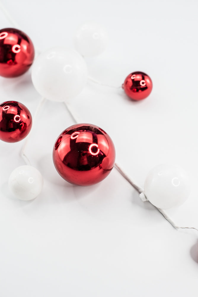 White And Red Mercury Ball Spray