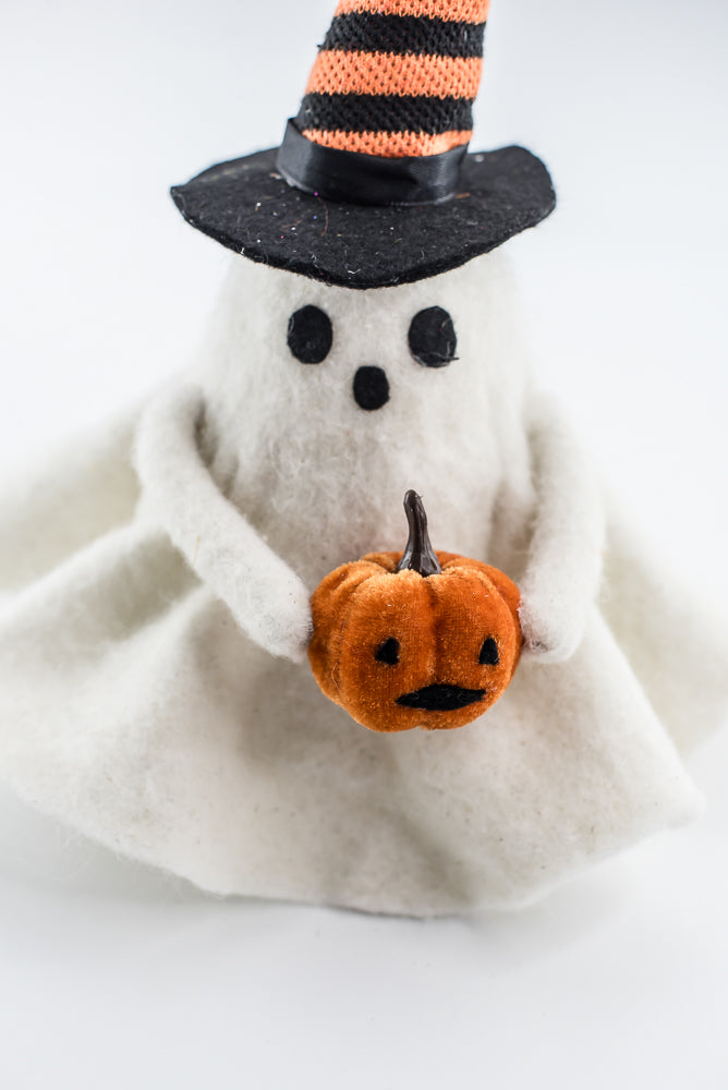 Felted Ghost Ornament - Greenery Market