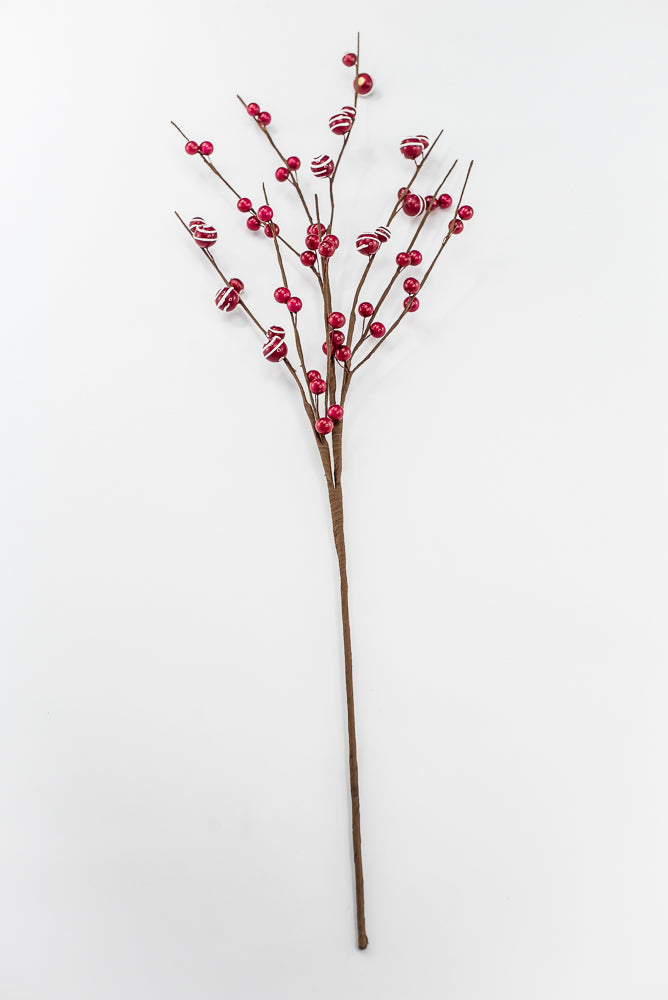Artificial Red Berry Spray - 26.5"